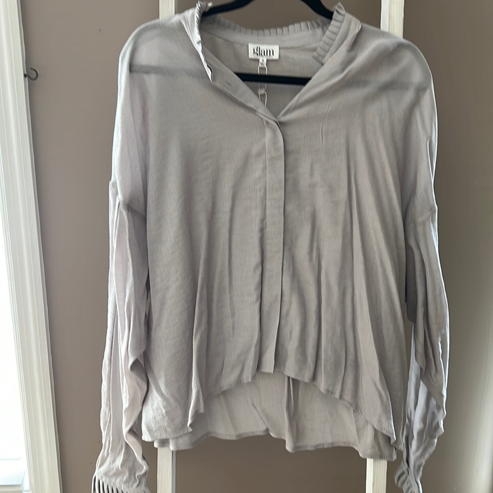 Gray blouse